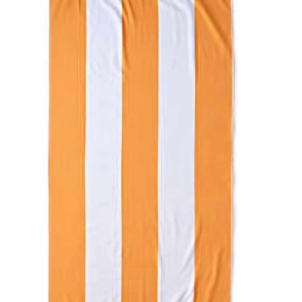 Lands' End Orange/Yellow and White Beach Towel 2 Of Them